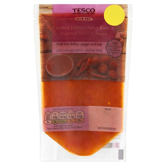 T. Spicy Korean Inspired Stir Fry Sauce 180g Tesco Groceries