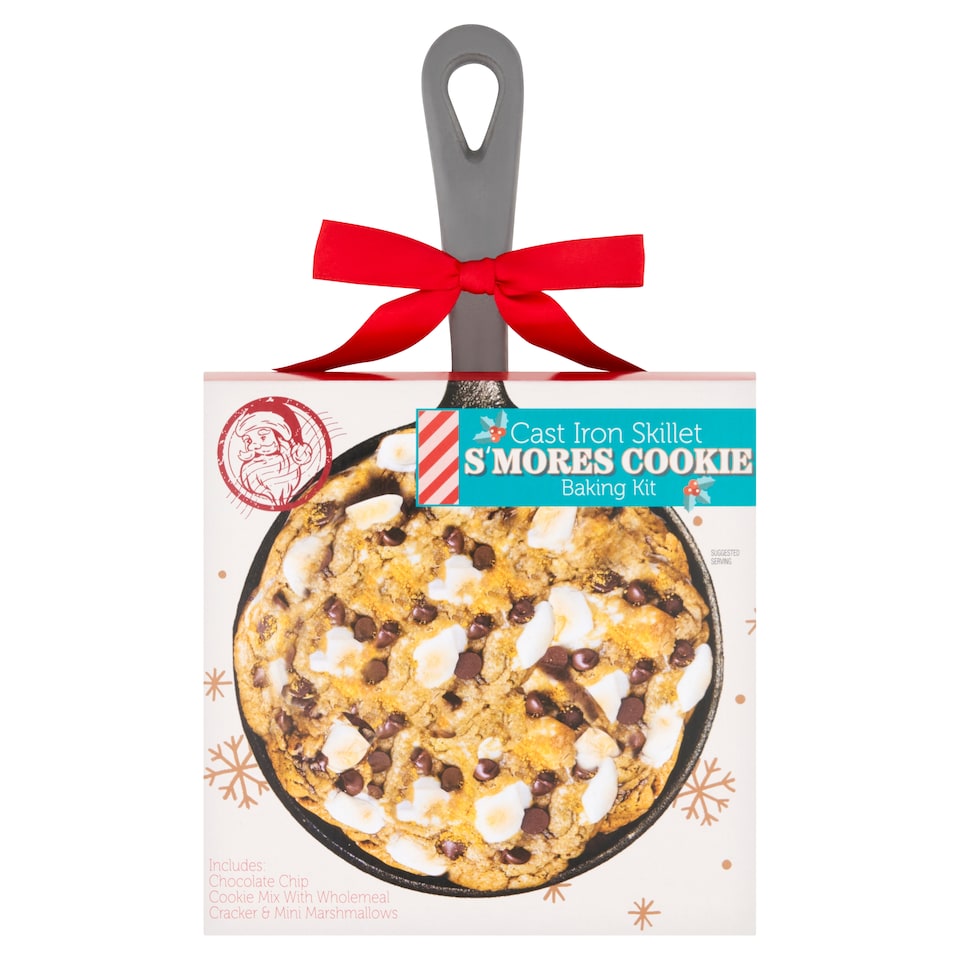 S'Mores Cookie Cast Iron Skillet Baking Kit Christmas Gift Set