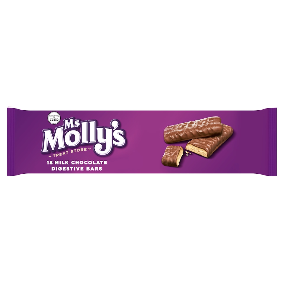 Ms Molly's 18 Milk Chocolate Digestive Bars