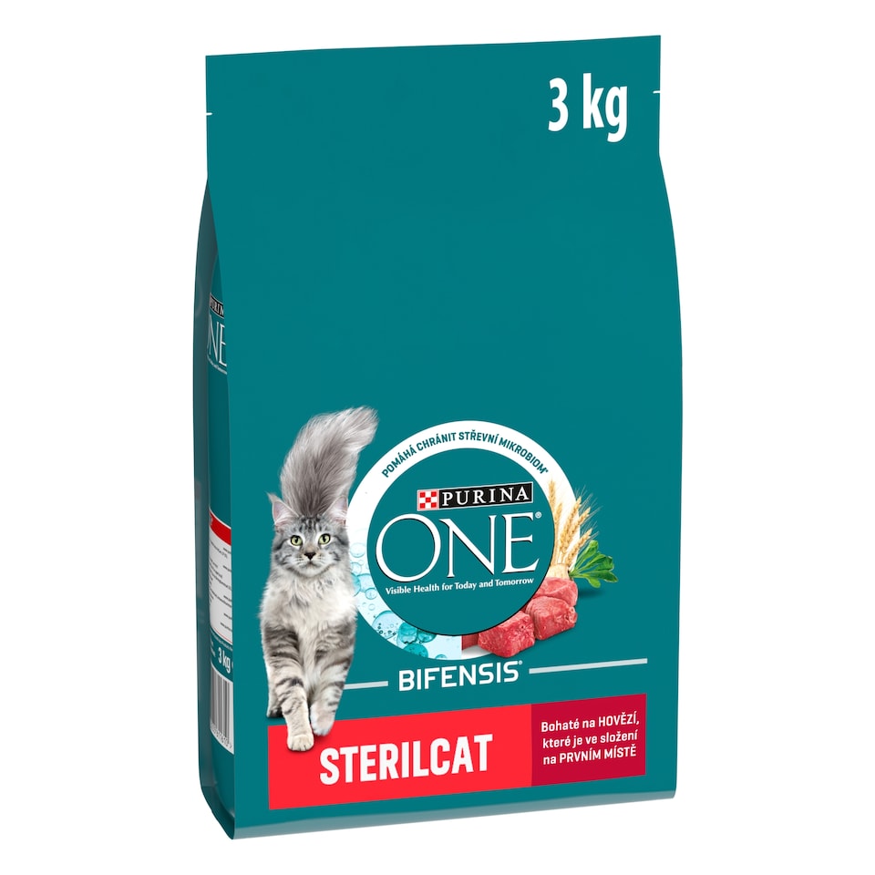 image 1 of Purina ONE Bifensis Sterilised Cat Food Beef 3kg