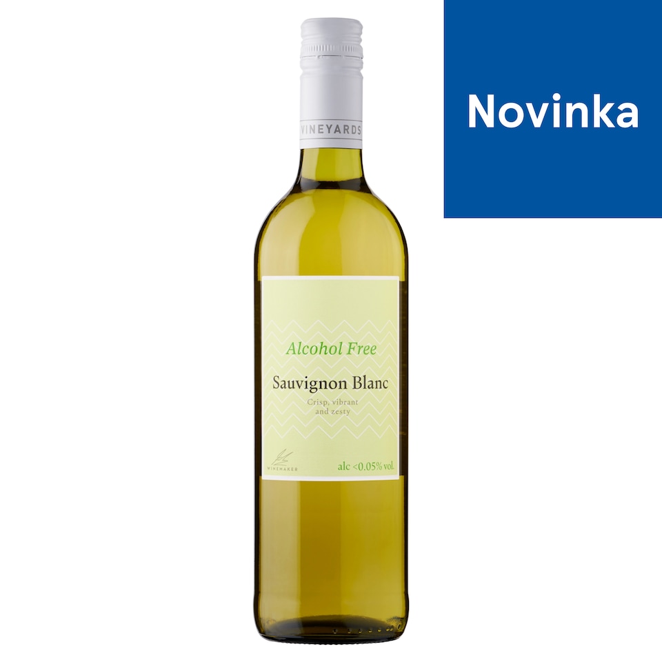 obrázok 1 z Vineyards Sauvignon Blanc nealkoholický nápoj z odalkoholizovaného bieleho vína 750 ml