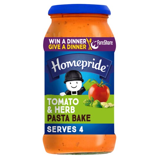 Homepride Pasta Bake Creamy Tomato & Herb 485G Tesco Groceries