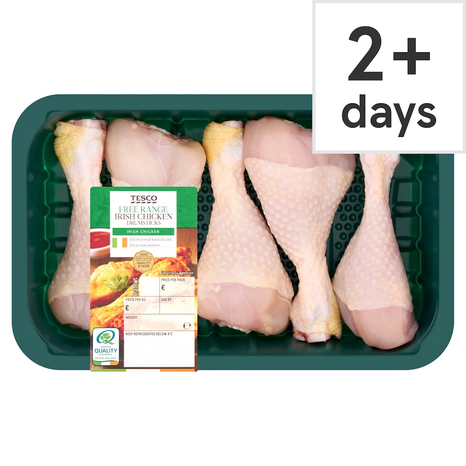 Tesco Free Range Irish Chicken Drumsticks 600g