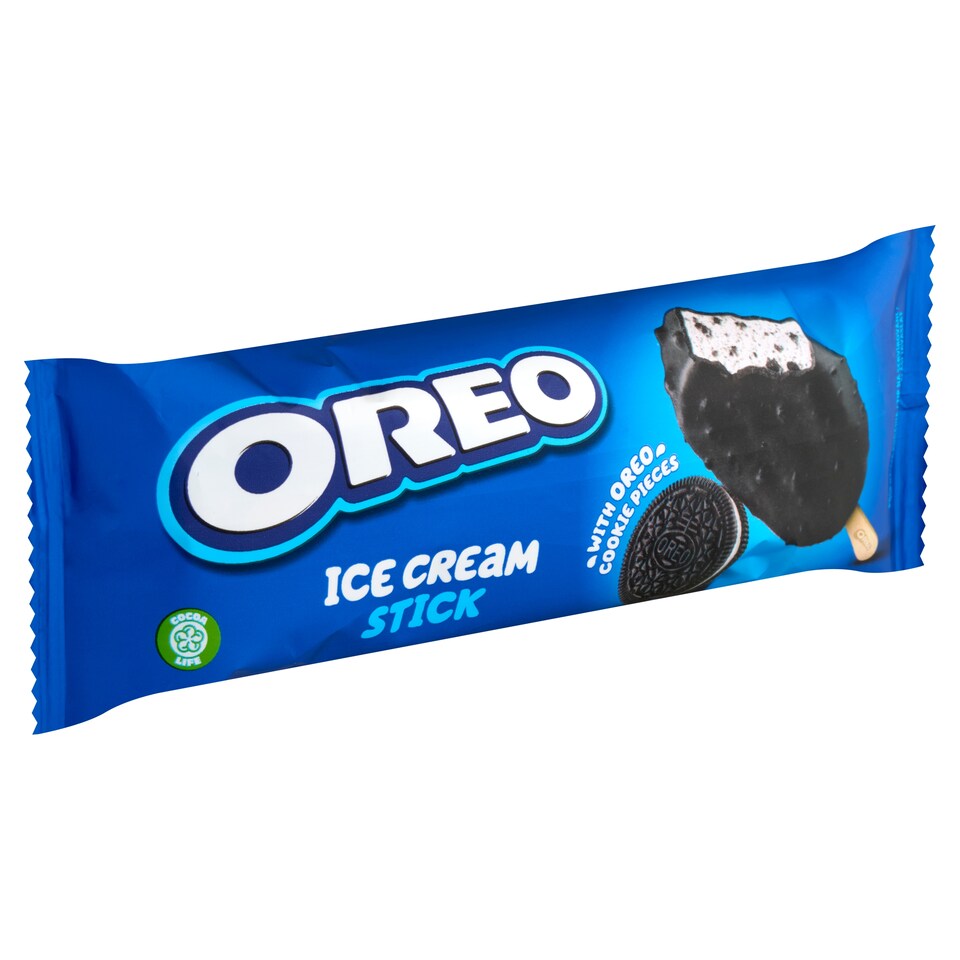 Oreo vaníliaízű jégkrém vaníliás töltelékkel töltött kakaós kekszdarabkákkal 90 ml  1. kép