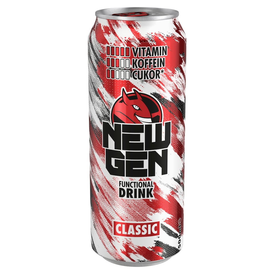 New Gen Classic tuttifruttiízű, koffeintartalmú, szénsavas, alkoholmentes ital 500 ml  1. kép