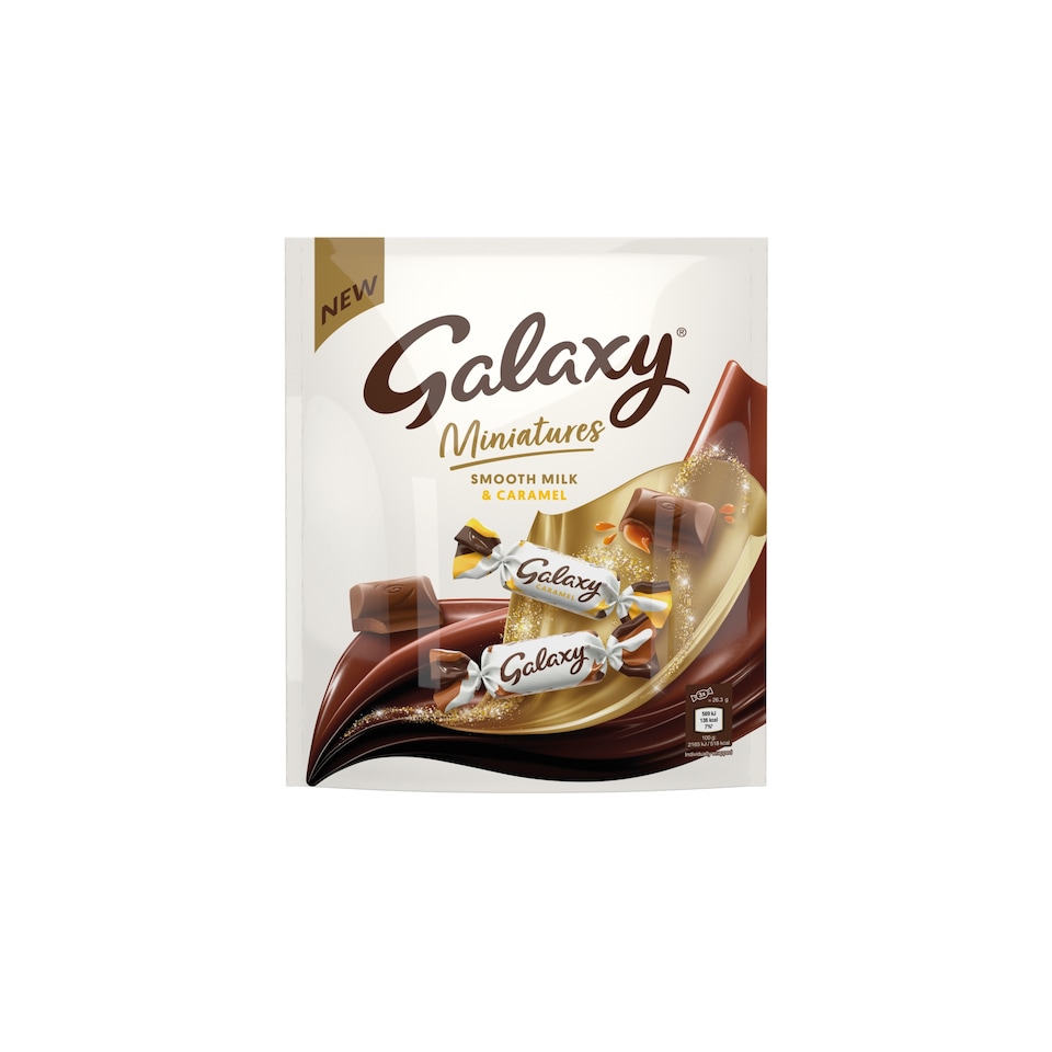 Galaxy Miniatures Smooth Milk & Caramel Chocolate Pouch 260g