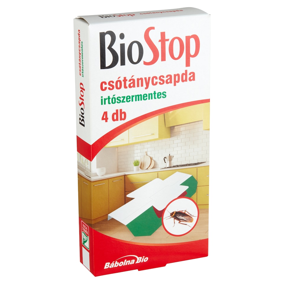 BioStop irtószermentes csótánycsapda 4 db