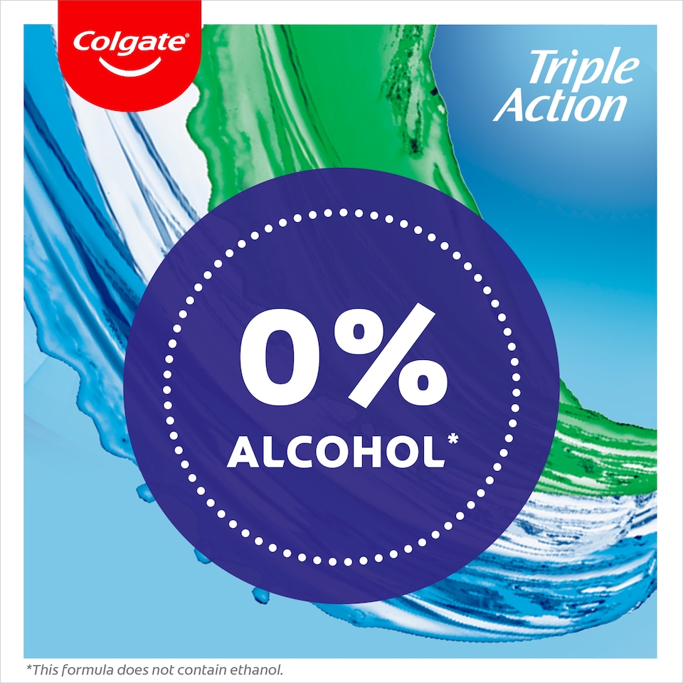 image 1 of Colgate Triple Action Mouthwash Alcohol Free 500ml
