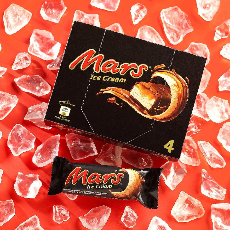 image 1 of Mars Ice Cream Bars 4 x 49.5 ml
