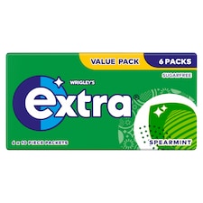 Extra Spearmint Sugarfree Chewing Gum Multipack 6x10 Pieces