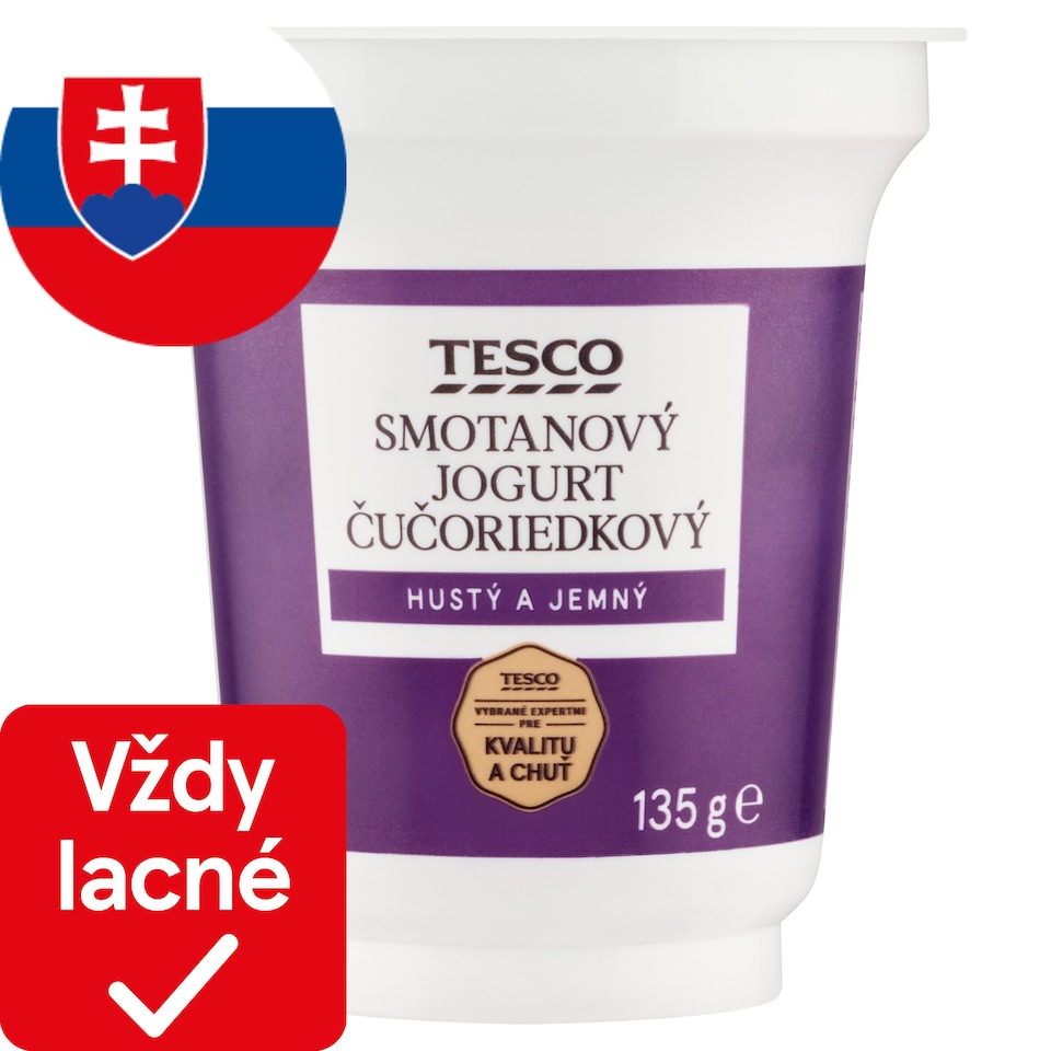 Tesco Smotanový jogurt čučoriedkový 135 g