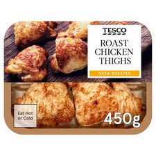 Tesco Ready To Eat Roast British Chicken Thighs 450G