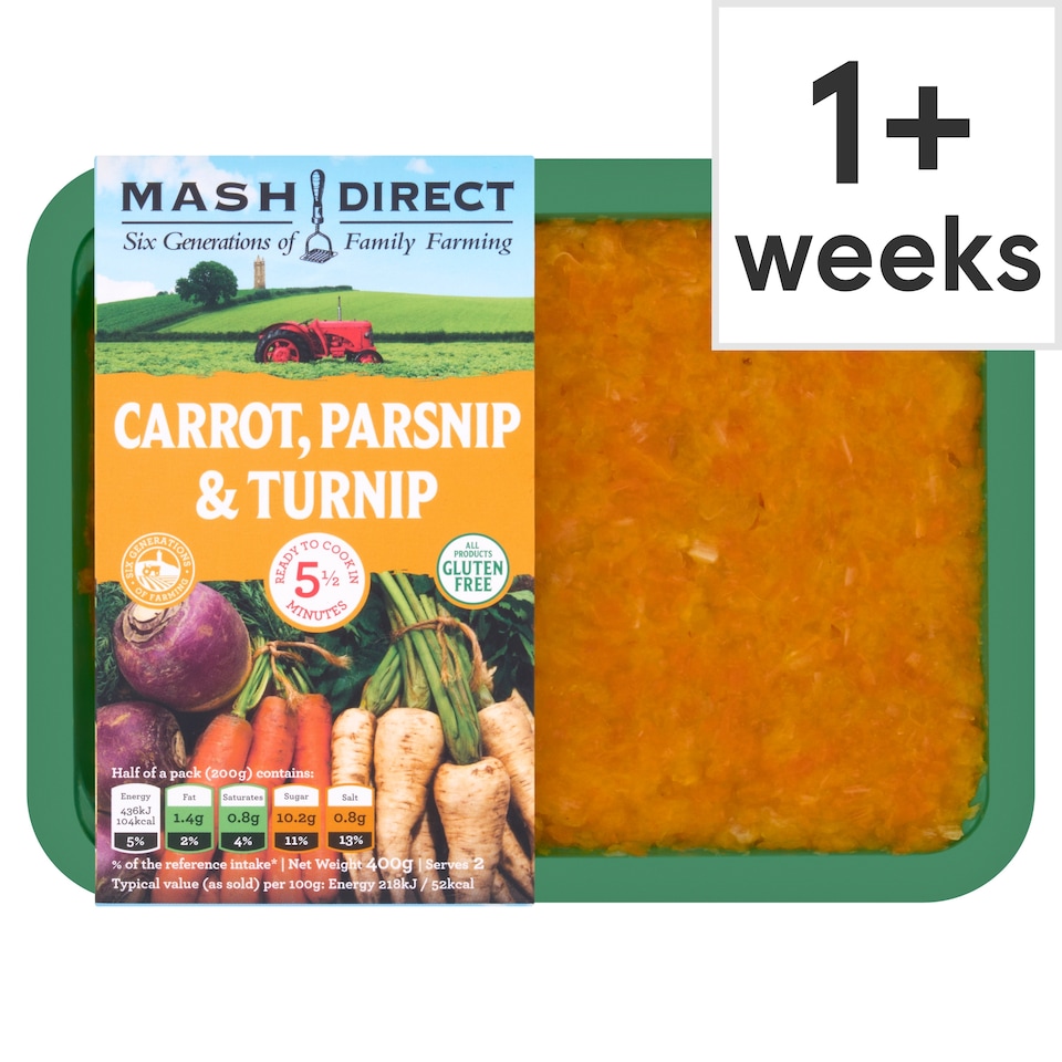 Mash Direct Carrot Parsnip & Turnip 380G