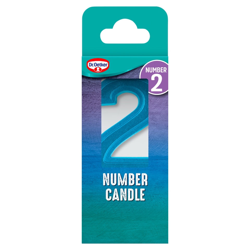 Dr. Oetker Number 2 Candle
