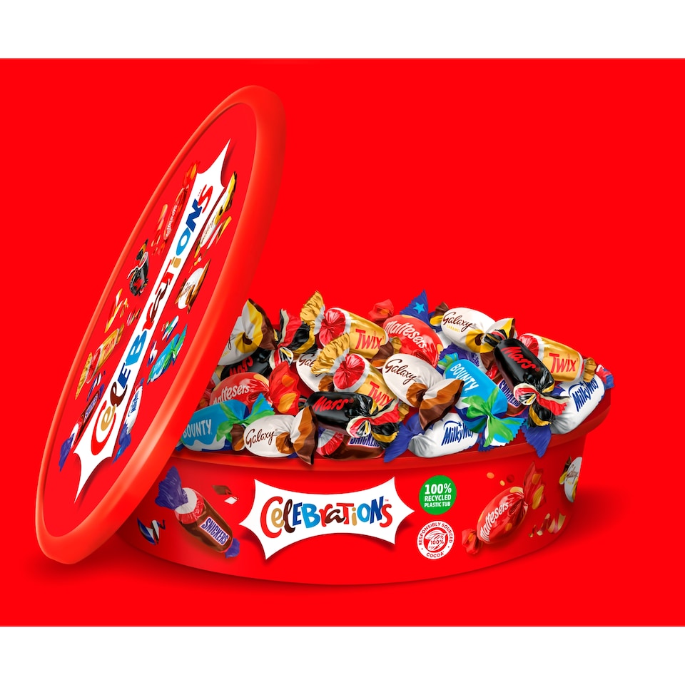 image 1 of Celebrations Milk Chocolates Tub 500g