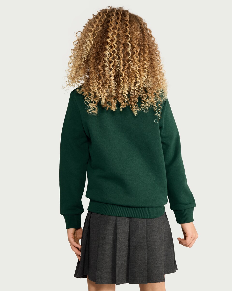 image 1 of F&F School Unisex 2-Pack Cotton Rich Sweatshirts in Green