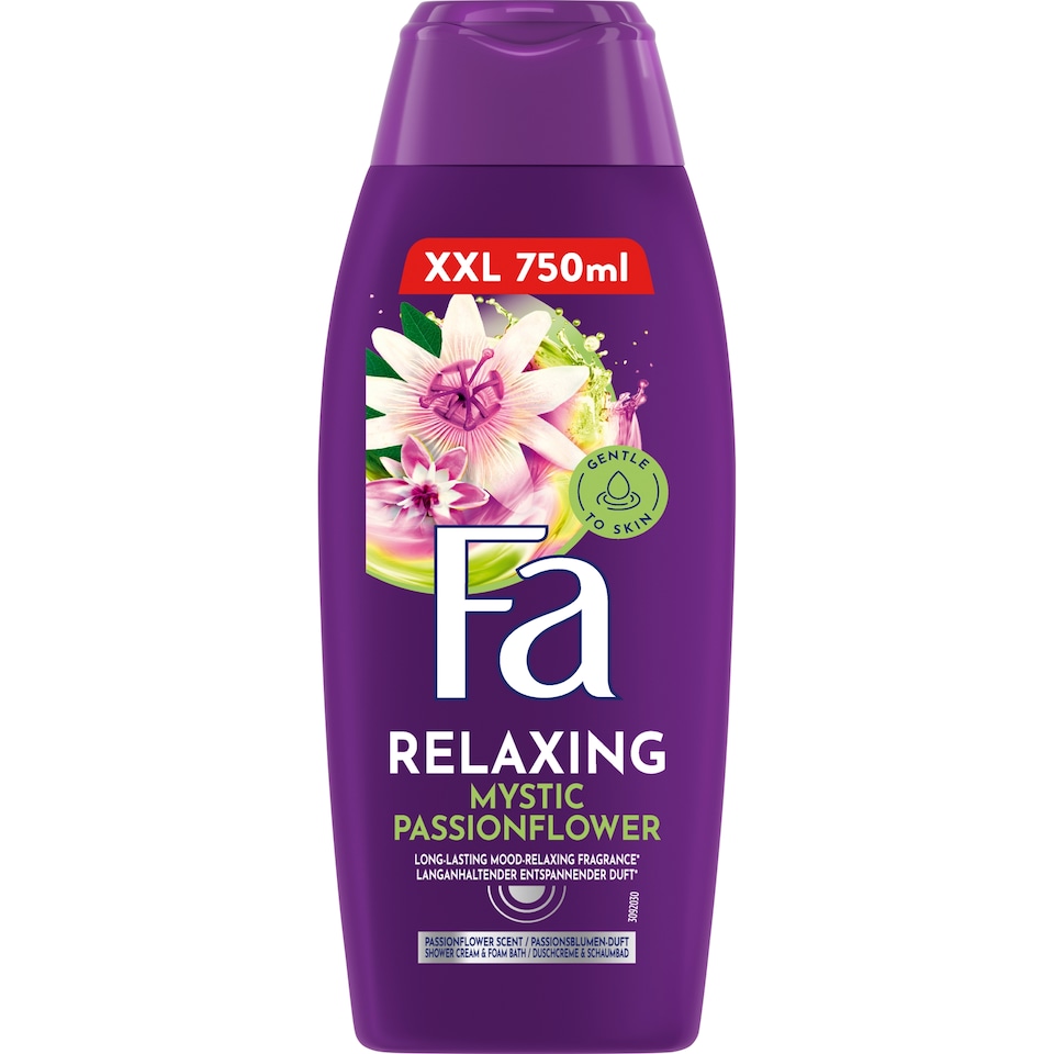 Fa Relaxing Mystic Passionflower sprchový krém a pena do kúpeľa s vôňou mučenky 750 ml