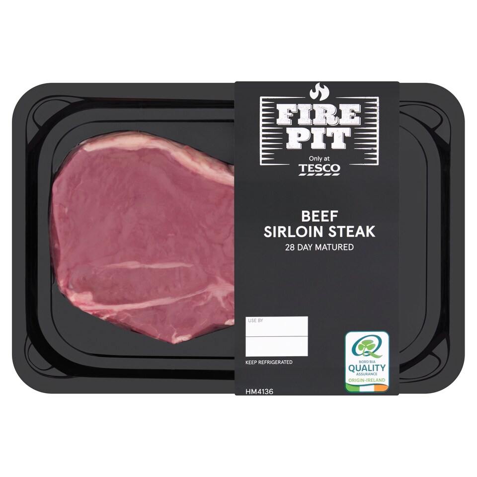 Tesco Fire Pit Beef Sirloin Steak 266g