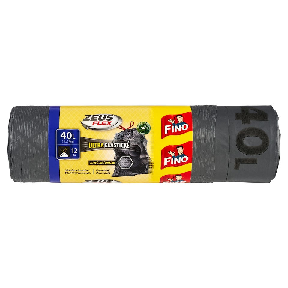 Fino Zeus Flex Garbage Bags 40L 12 pcs