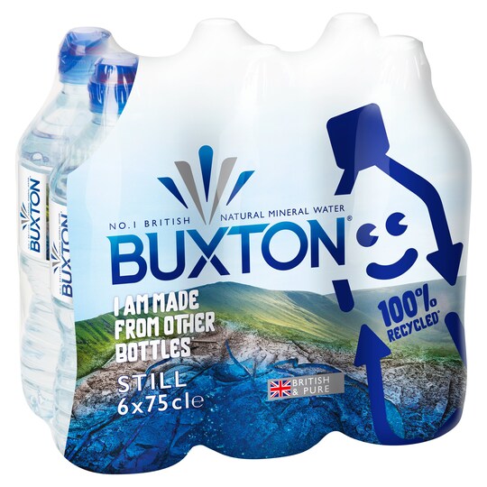 Buxton Still Mineral Water 6X75cl Tesco Groceries