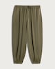 image 4 of F&F Satin Balloon Leg Drawstring Trousers in Khaki