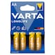 image 1 of VARTA Longlife AA Alkaline Batteries 4 pcs