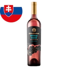Château Topoľčianky Nitria Rosé Grape Selection Slovak Rose Demi-Dry Wine with D.S.C. 0.75 L