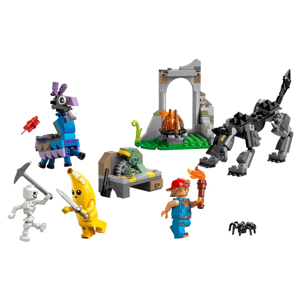 Obrázek 1 pro produkt LEGO Fortnite 77075 Peely a Sparkplug a jejich tábořiště