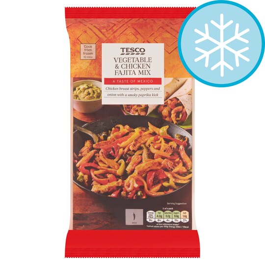 Tesco Vegetable & Chicken Fajita Mix 700G Tesco Groceries