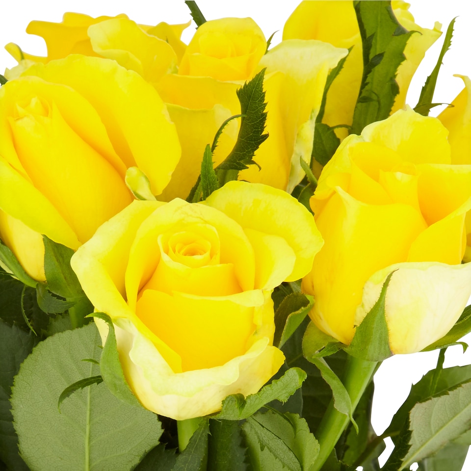 image 1 of Tesco Yellow Small Roses Flowers Bouquet