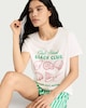 image 1 of F&F 2-Piece Pure Cotton Shell Island Pyjama Set in Multi Green