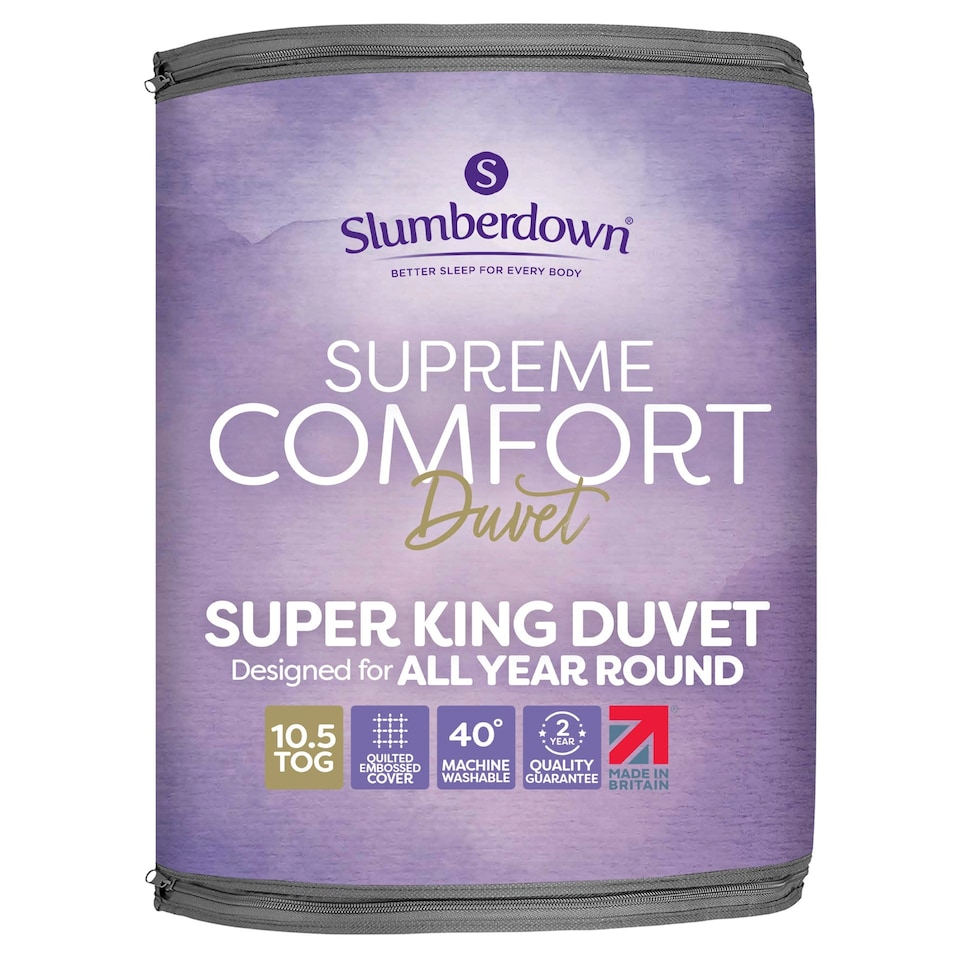 Slumberdown Supreme Comfort Embossed Superkings Duvet