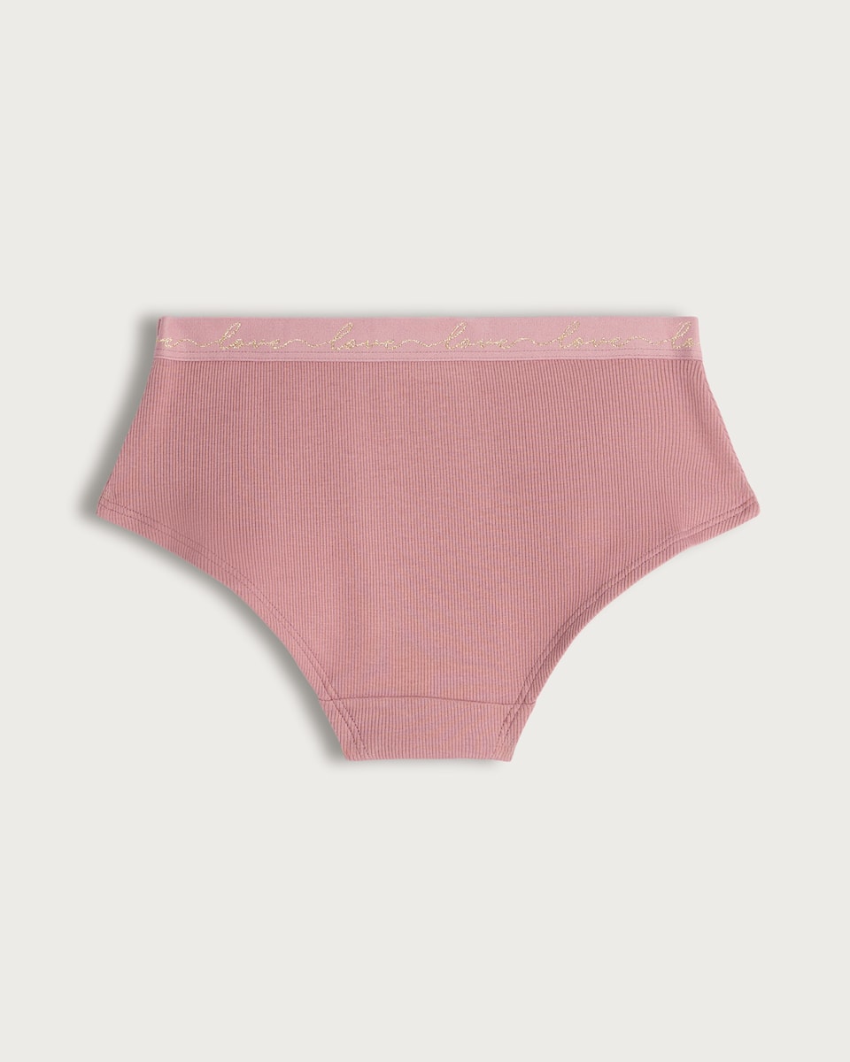 image 1 of F&F Girls 7-Pack Cotton Rich Love Waistband Short Knickers in Pink