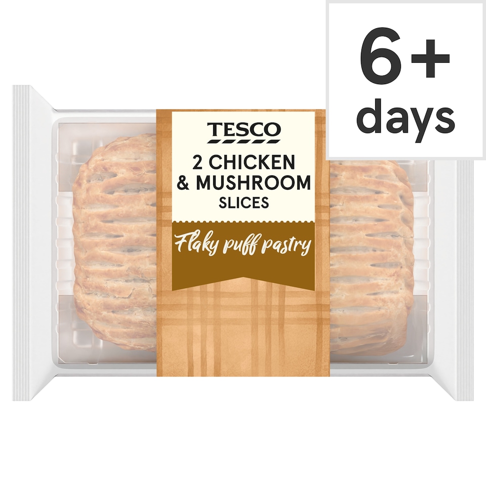 TESCO 2 Chicken & Mushroom Slices 300g