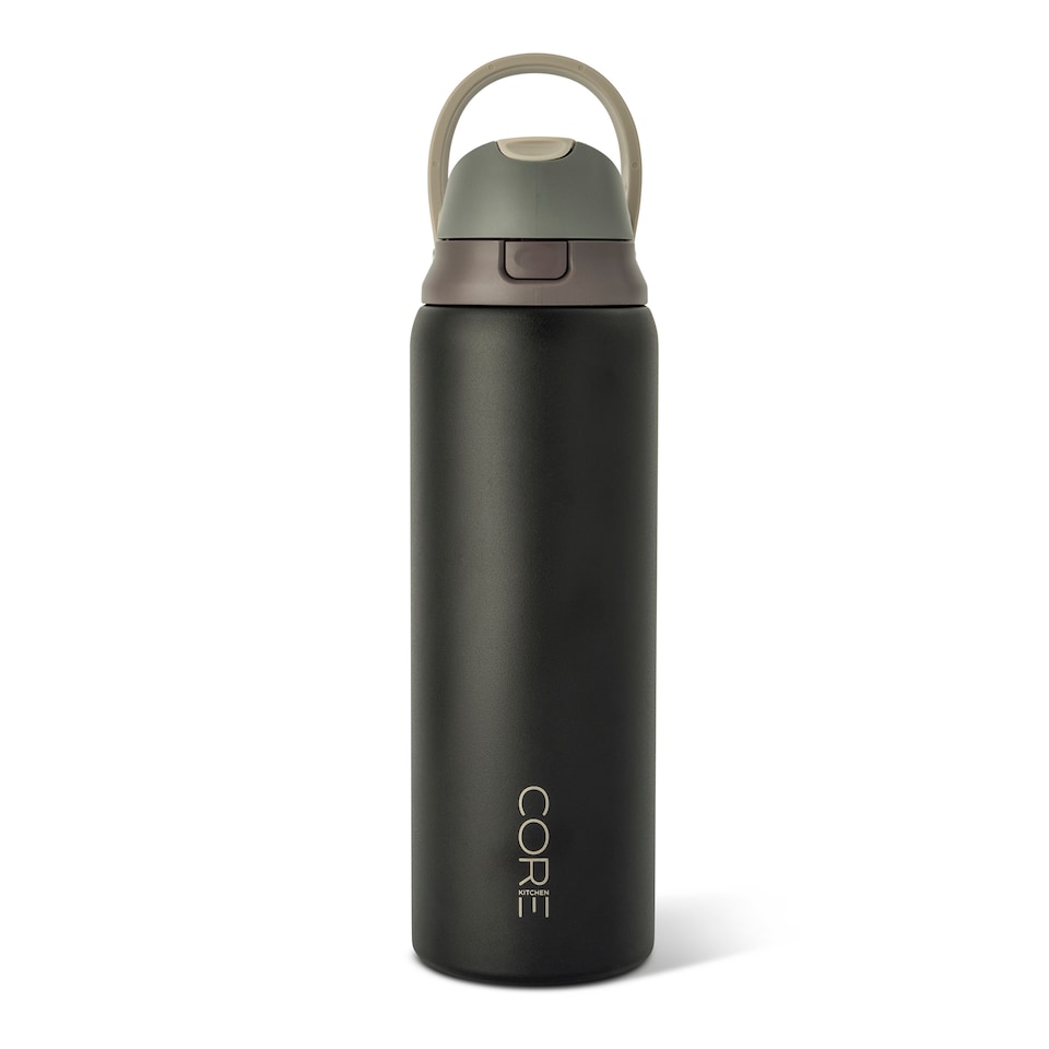 image 1 of Core Kitchen Black Hydra Dual Function Water Bottle 946ml