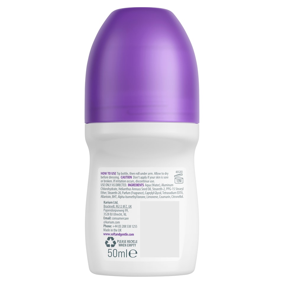 image 1 of Soft & Gentle Antiperspirant Deodorant Fresh Blossom Roll On 50Ml