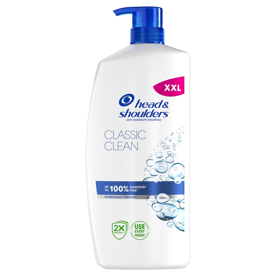Obrázek 1 pro produkt Head & Shoulders Clasic Clean Šampon proti Lupům 800 ml, Každodenní Použití, Pumpička