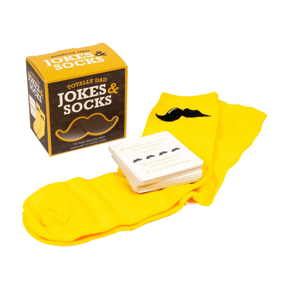 image 1 of Totally Dad Jokes and Socks Christmas Gift Set