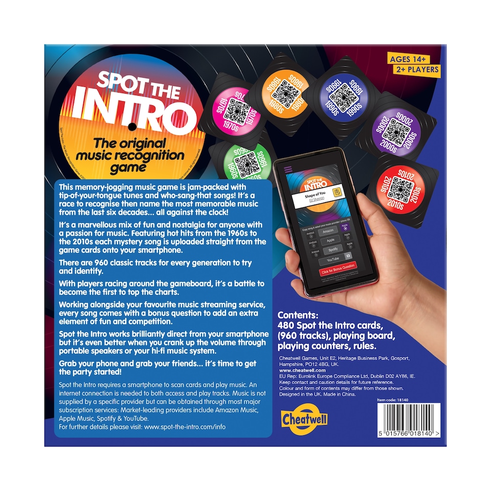 image 1 of Spot The Intro Game Christmas Gift