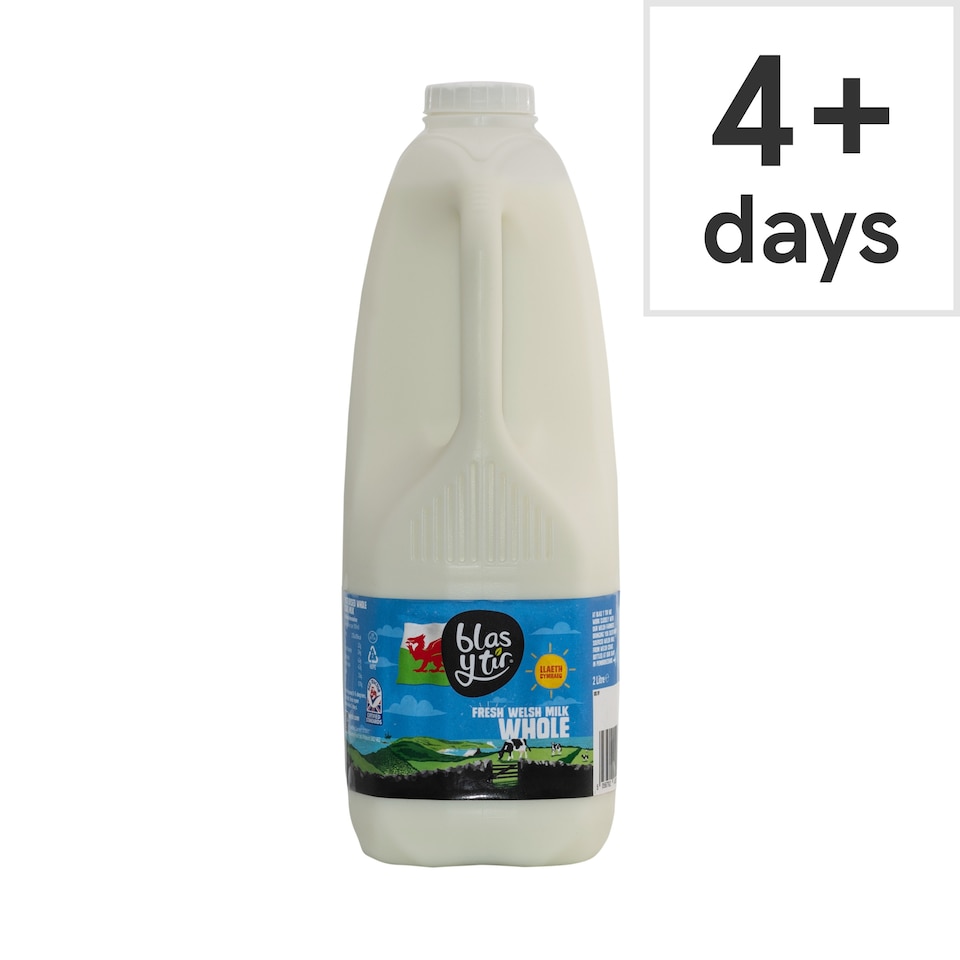 Blas Y Tir Whole Welsh Milk 2 Litre