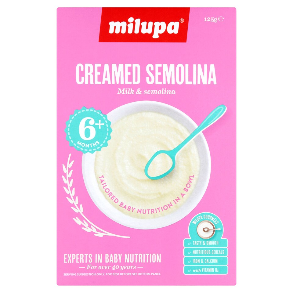 Milupa Semolina & Honey 12 X 125G
