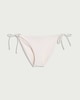 image 4 of F&F Tie Side Bikini Bottoms in Cream