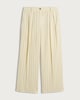 image 4 of The F&F Edit Linen Rich Stripe Wide Leg Co-ord Trousers in Yellow