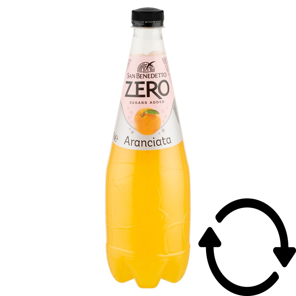 San Benedetto Aranciata Non-Alcoholic, Carbon Dioxide-Enriched Fruit-Flavored Soft Drink 0,75 l