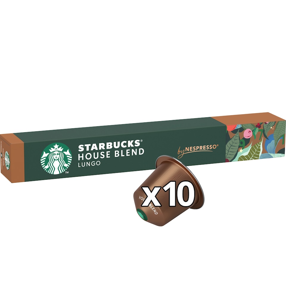 Starbucks by Nespresso House Blend őrölt pörkölt kávé 10 kapszula 57 g 1. kép