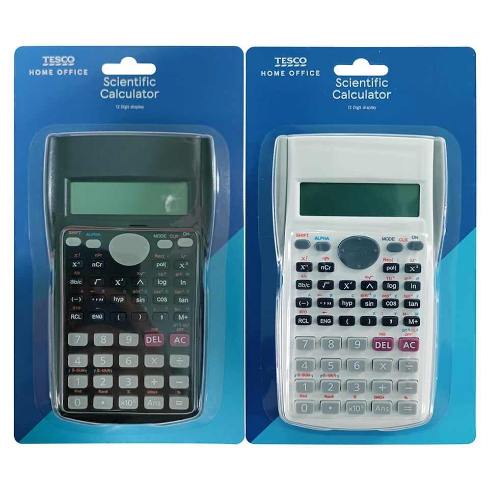 Tesco Scientific Calculator Black & White Assortment