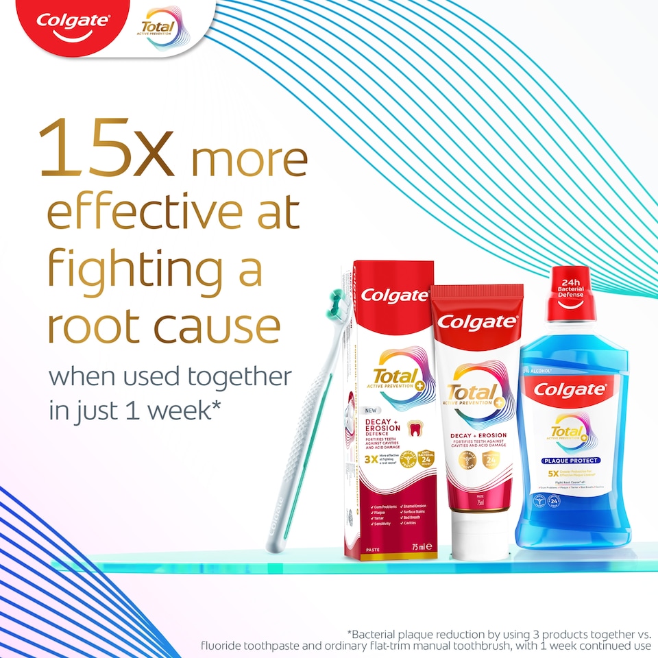 image 1 of Colgate Total Active Prevention+ Decay + Erosion Defence Toothpaste 75ml