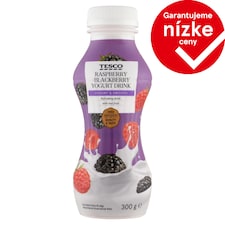 Tesco Jogurtový nápoj malinovo-černicový 300 g
