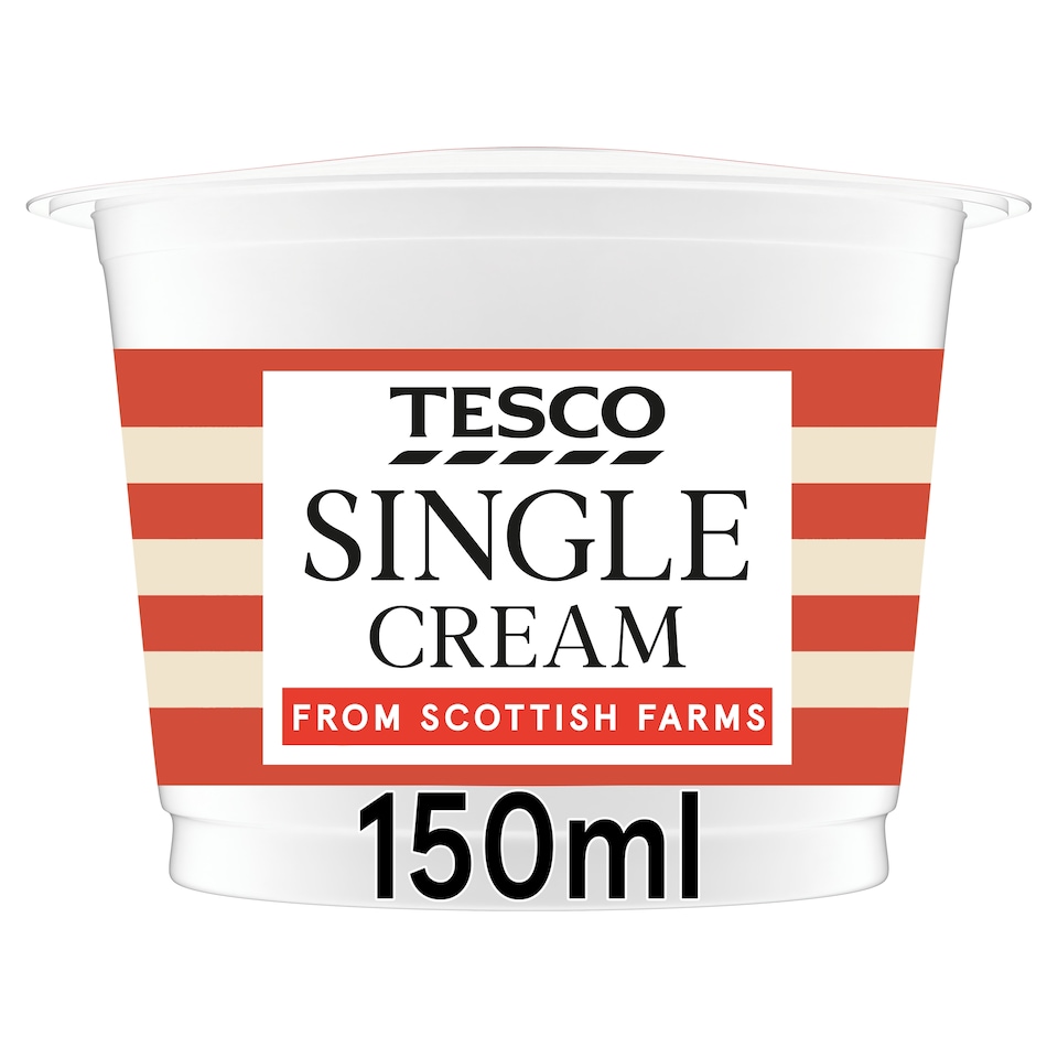 Tesco British Single Cream 150Ml