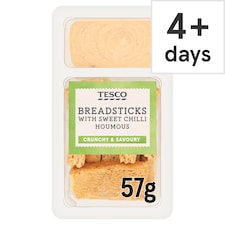 Tesco Sweet Chilli Houmous & Breadsticks 57G